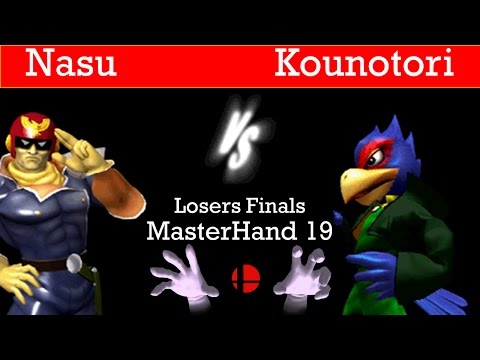 MasterHand 19 LF - Nasu(C.Falcon) vs. Kounotori(Falco)