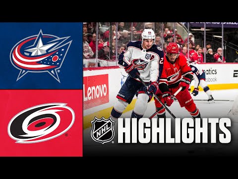Blue Jackets vs. Hurricanes | NHL Highlights | December 09, 2025