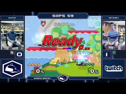 S@PS 59 Melee Singles - Exotik (Samus) vs Odyssey (Fox) - Winners Bracket