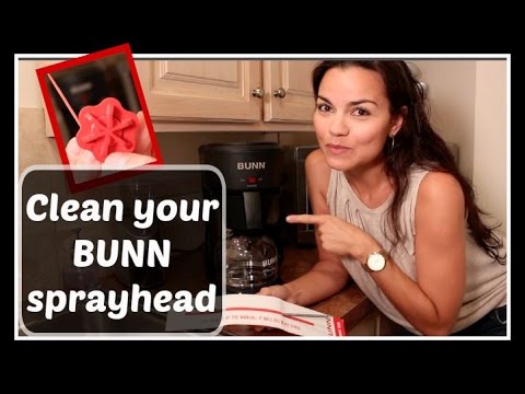HOW TO: Clean BUNN Speed Brew coffee maker sprayhead tube ...