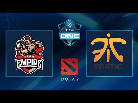Dota 2 - Empire vs. Fnatic - Game 2 - ESL One Manila 2016 - Group B Winners Match