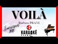 Voilà - Barbara PRAVI (Karaoké Piano Français - Higher Key) Eurovision 2021