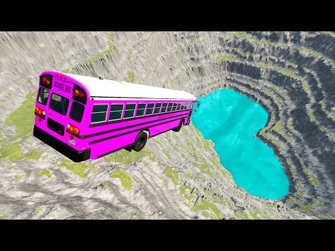 BeamNG.Drive - Leap Of Death Car Jumps and Falls Crashes #26