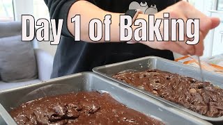 Making cakes to sell at a food market | Day 1