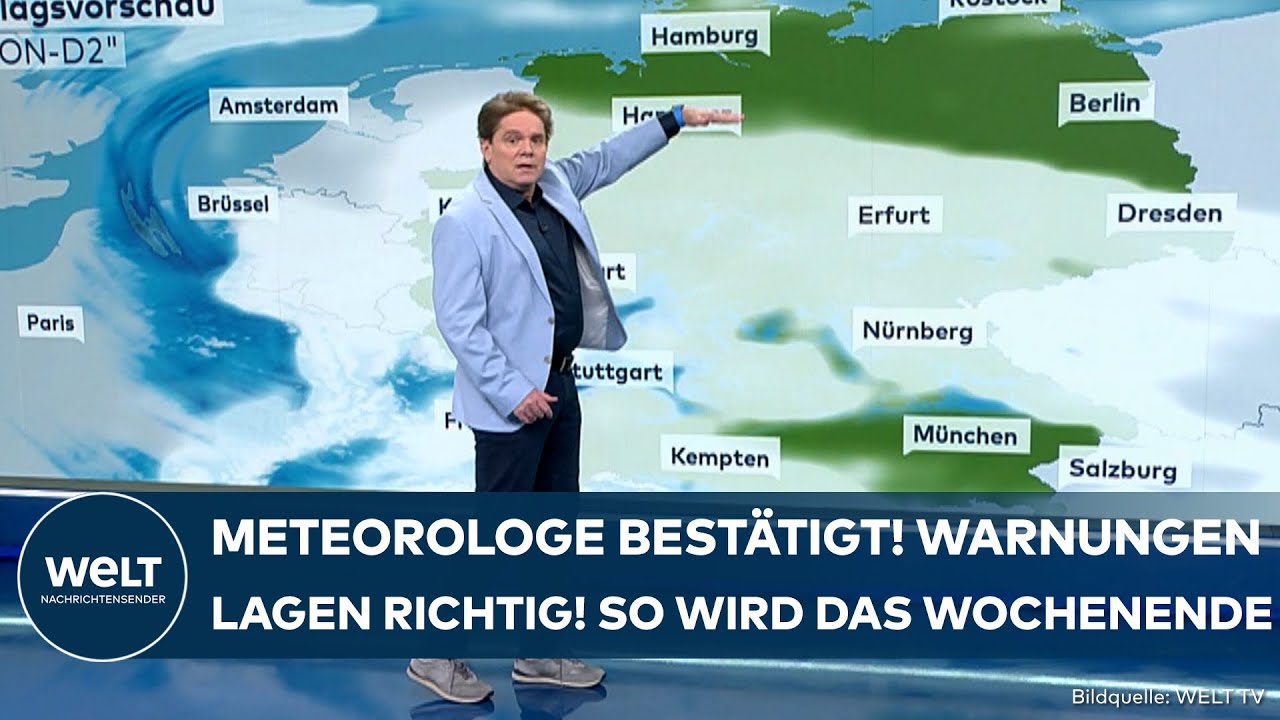 STURMTIEF "ELLI": Meteorologe bestätigt! Die Wetterwarnungen lagen richtig! So wird das Wochenende