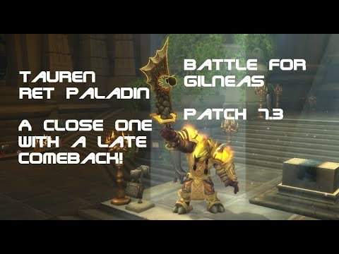 Tauren Ret Paladin PVP BG 7.3 - A Close One With a Late Comeback!