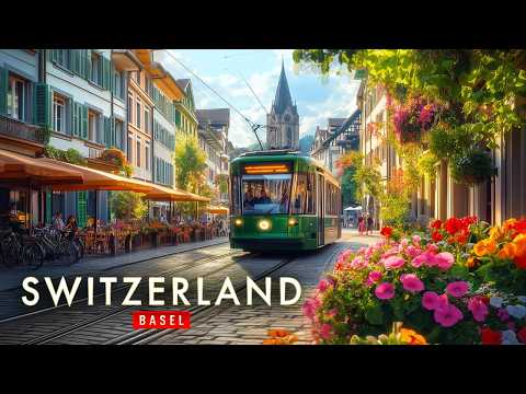 Basel, Switzerland Walking Tour 4k | Stunning Streets, History & Architecture