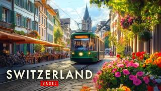 Basel, Switzerland Walking Tour 4k | Stunning Streets, History & Architecture