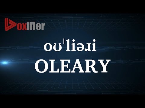 How to Pronunce Oleary in English - Voxifier.com
