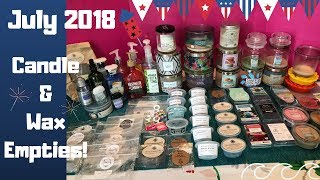 Summer Candle & Wax Empties|July 2018|Bath & Body Works, Homeworx.