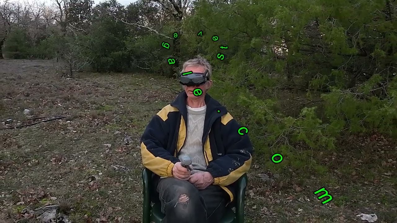 Danger: Low Flying Drone - in the forest