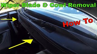Wiper Blade & Cowl Removal Plus Drain Cleaning