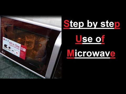 Use of microwave convection oven step by step