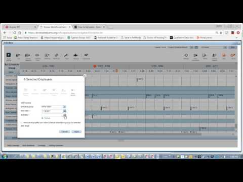 Creating Schedule Groups In Kronos