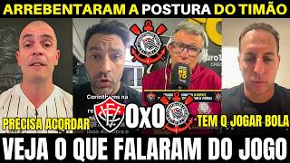 ELES DESCERAM A LENHA NO ELENCO DO CORINTHIANS APÓS MAIS UM EMPATE NO BRASILEIRÃO.