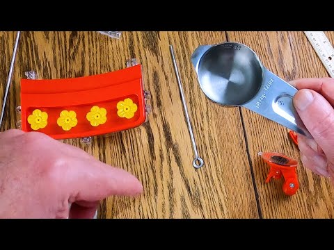 New Hummingbird Feeder and How to make Nectar at Home