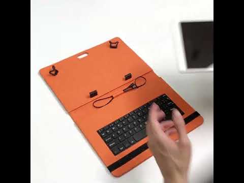 Universal Wired Keyboard Case with Kickstand for Universal Tablets.