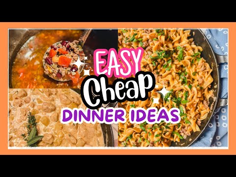 EASY and FAST Delicious Budget Dinner Recipes//3 Cheap Family Dinner Ideas