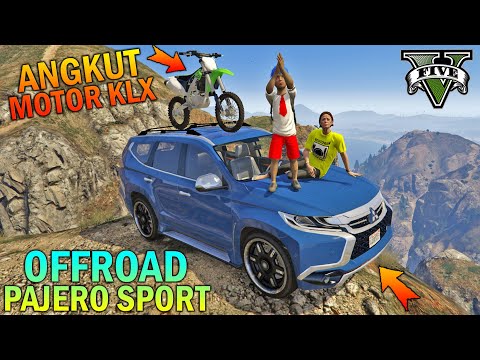 Elementary school boy takes his mother offroad PAJERO to the top of a mountain - GTA 5 SULTAN BOCIL