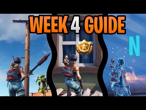 Fortnite Season 7 Week 4 Challenges Guide | Search For The Letter Locations | Destroy Utility Poles