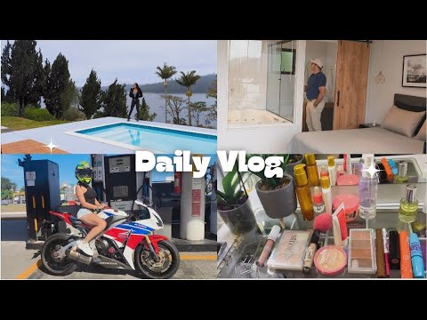 Daily vlog:viagem para São Paulo com linda estadia em frente a represa,indo até nosso sonho 