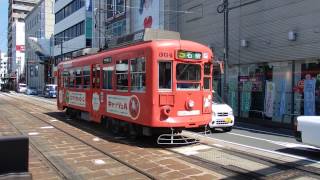 preview picture of video '長崎電気軌道360形 西浜町電停 Nagasaki 360 series tramcar'