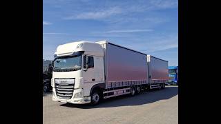 DAF XF 480 / ZESTAW TANDEM / 120 M3 / OŚ PODNOSZONA / &nbsp;+ PRZYCZEPA W cami&oacute;n con lona corredera + remolque con lona corredera | Imagen 4 - Autoline