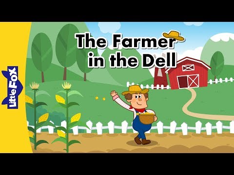 The Farmer in the Dell | Nursery Rhymes | Classic | Little Fox | Animated Songs for Kids