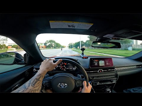 Going Out For a Cruise in my 500HP Supra *Raw Sound*