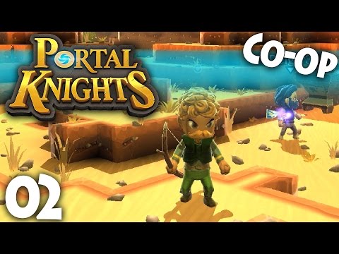 Portal Knights Multiplayer - Episode 2 - Through the Portal! (Portal Knights Co-op Gameplay)