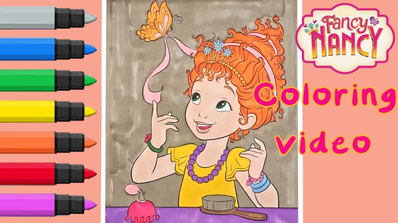 FANCY NANCY COLORING VIDEO!!!!💗🎀
