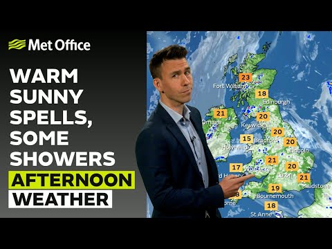 17/05/24 – Patchy cloud, showery in places – Afternoon Weather Forecast UK – Met Office Weather