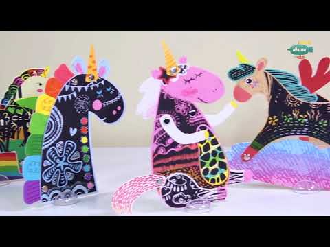 Скретч-арт набор для творчества подвижные фигурки Лесные животные AVENIR - фото 1 - id-p1415128533