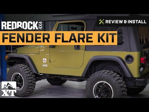 Jeep Wrangler RedRock 4x4 Replacement Style Fender Flare Kit (1997-2006 TJ) Review & Install