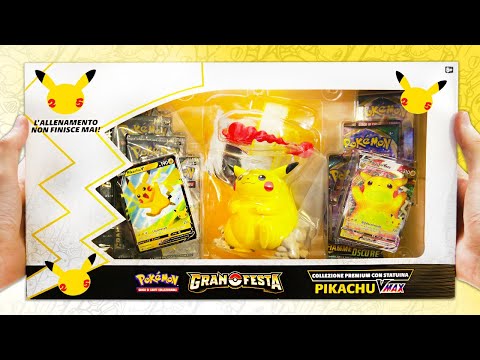 APRO LA COLLEZIONE PREMIUM CON STATUINA PIKACHU-VMAX! - Pokémon TCG Speciale Gran Festa