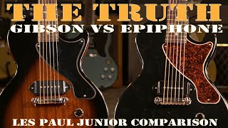 Video thumbnail for Les Paul Junior Shootout - Gibson vs Epiphone - Back to Back Comparision by The Guitaristas