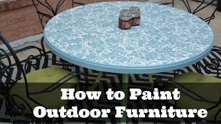 How to Paint Outdoor Furniture: DIY Tutorial - Thrift Diving