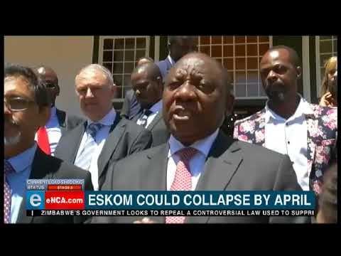 President Cyril Ramaphosa will tomorrow announce measures to prevent Eskom from shutting down