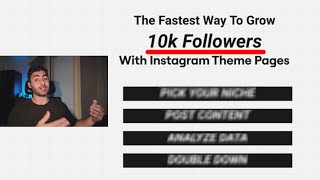 The Fastest Way To Grow 10k Followers With Instagram Theme Pages