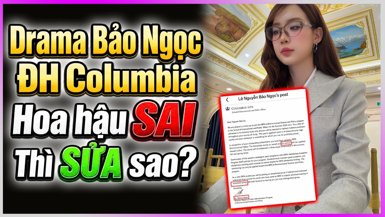 Drama Bảo Ngọc - đại học Columbia: Hoa hậu SAI thì SỬA thế nào?