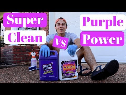 Super Clean VS. Purple Power Degreaser: Carpet Shampoo & Stain Removal!