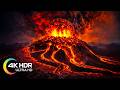 Explore Iceland Volcano Eruption Lava Flows In 4K Video Ultra HD With Relaxing Music