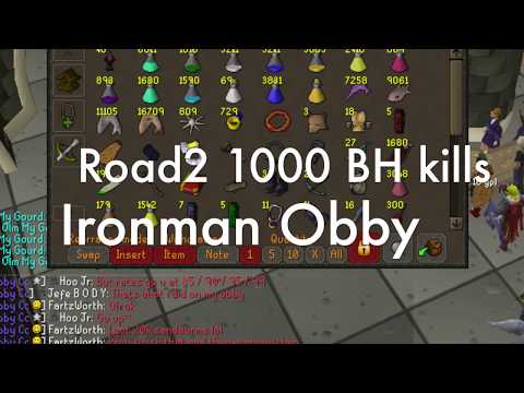 Maxed Iron Obby PK vid 1 - Road to 1000 BH kills (Ep. 1/3) - OSRS