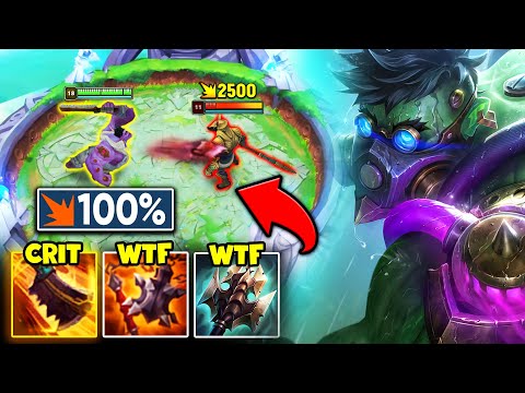 I GOT 100% CRIT ON DR. MUNDO AND BURST YOU IN SECONDS! (CLEAVERS CAN CRIT TOO?)