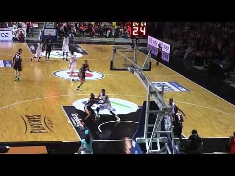 Strasbourg Ig vs Le Mans Part 10 Matt Howard Dunk 2014-2015 1/2 Finale Match 1