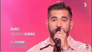 Kendji Girac chante &quot;Vivre ou survivre&quot; de Daniel Balavoine dans les 300 chœurs