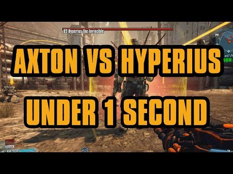 Axton vs OP10 Hyperius in under 1 Second | Borderlands 2