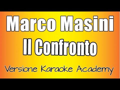 Marco Masini - Il Confronto (Versione Karaoke Academy) Sanremo 2020