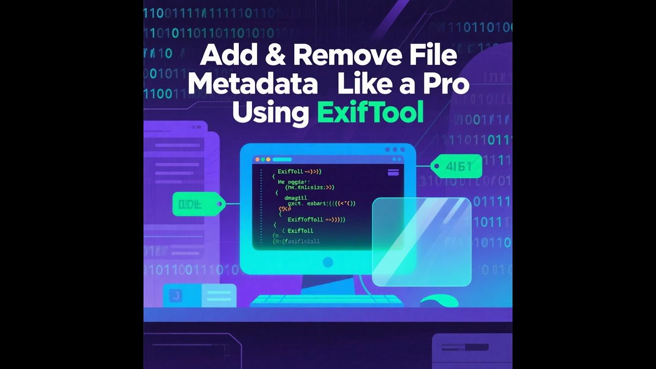 Add & Remove File Metadata Like a Pro Using ExifTool
