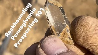 Rockhounding Mcadoo Pennsylvania DIY Feild Guide PROSPECTING 101 no tools ⚒️ #crystals